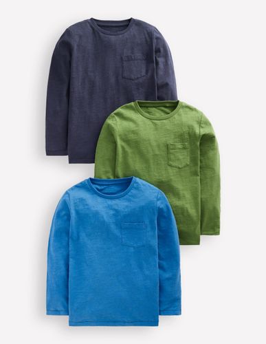 T-shirts à manches longues-Lot bleu vert brocoli - Boden - Modalova