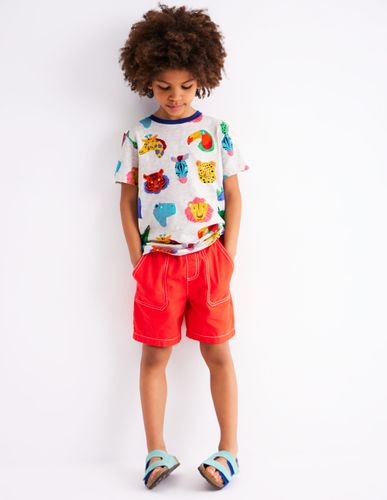 T-shirt à imprimé intégral-Jungle lait de coco - Boden - Modalova