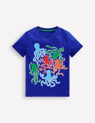 T-shirt phosphorescent-Pieuvre bleu vif - Boden - Modalova