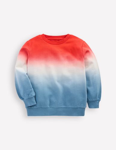 Sweat tie and dye-Bleu glacier/orange crépuscule - Boden - Modalova
