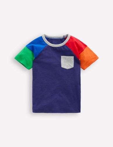 T-shirt à manches raglan courtes-Bleu crépuscule - Boden - Modalova