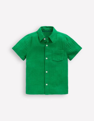Chemise double-étoffe-Émeraude Intense - Boden - Modalova