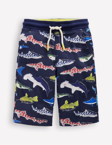 Short baggy en jersey-Requins marine universitaire - Boden - Modalova