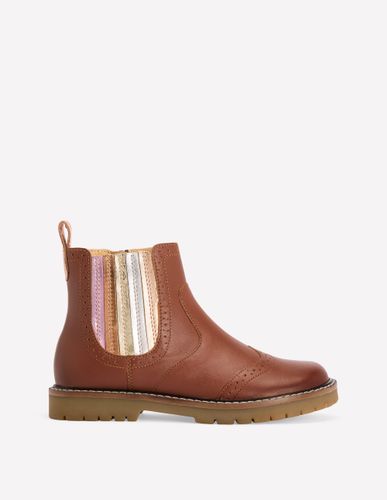 Bottines Chelsea en cuir-Fauve métallisé - Boden - Modalova