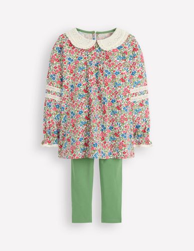 Ensemble tunique à col en broderie anglaise-Motif Spaced Ditsy rose vintage - Boden - Modalova