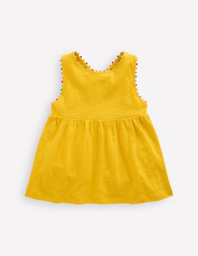 Débardeur croisé dans le dos à pompons-Ananas - Boden - Modalova