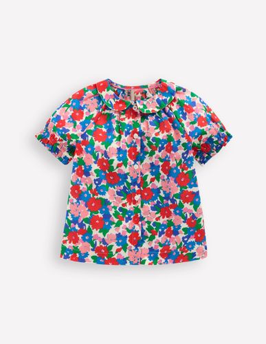 Top tissé à col-Motif Flower Bunch multi - Boden - Modalova