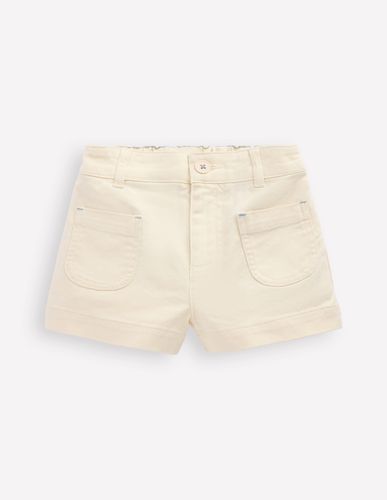 Short à poches plaquées-Blanc vanille - Boden - Modalova