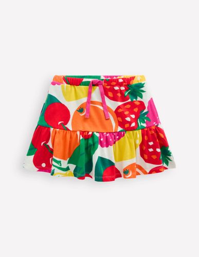 Jupe-short volantée en jersey-Fruits géants multi - Boden - Modalova