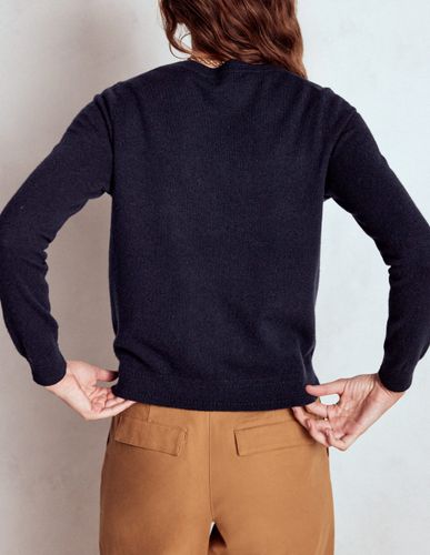 Cardigan Eva en cachemire- Marine, Petits Pois - Boden - Modalova