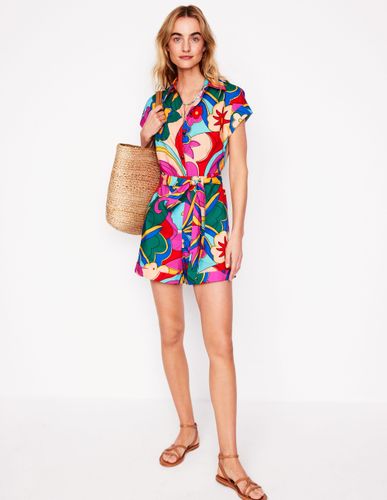 Combishort décontracté en coton-Multi, motif Blossom Pop - Boden - Modalova