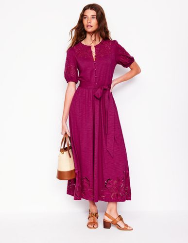 Robe midi ajourée-Magenta profond - Boden - Modalova