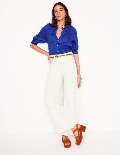 Top Bea en lin-Bleu vif - Boden - Modalova
