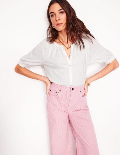 Chemise Isla en jersey-Blanc - Boden - Modalova