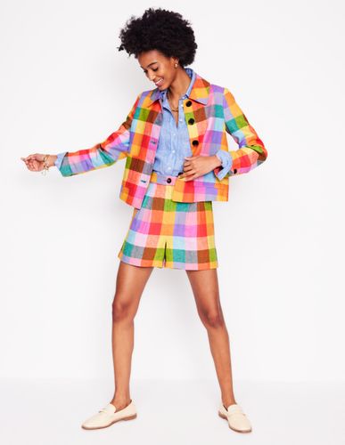 Veste Knightsbridge en lin-Vichy arc-en-ciel multi - Boden - Modalova