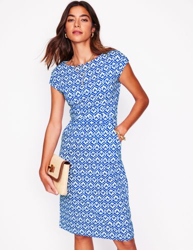 Robe Florrie en jersey-Bleu galerie, motif Ivy Trellis - Boden - Modalova
