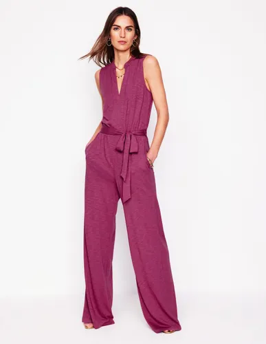 Combinaison Naomi crantée en jersey-Violet prune - Boden - Modalova