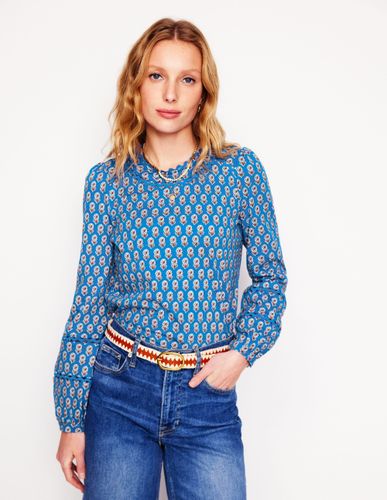 Top Daisy à manches longues- galerie, motif Camellia Stamp - Boden - Modalova