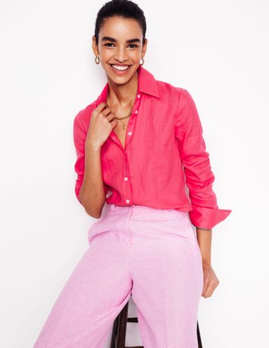 Chemise Sienna en lin-Rose camélia - Boden - Modalova