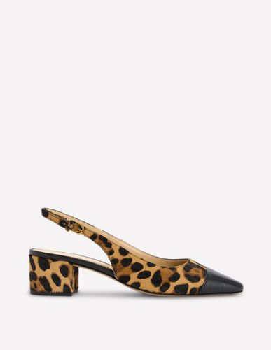 Chaussures Ailsa à bride arrière et talons carrés-Klassisches Leopardenmuster Ponyhaar - Boden - Modalova