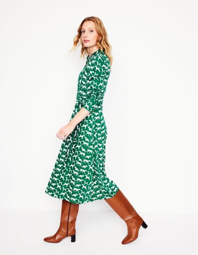 Robe Imogen en jersey à col-Pelouse, motif Janet et ses amis - Boden - Modalova