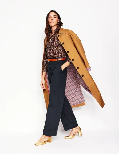 Pantalon à revers- Marine, Petits Pois - Boden - Modalova