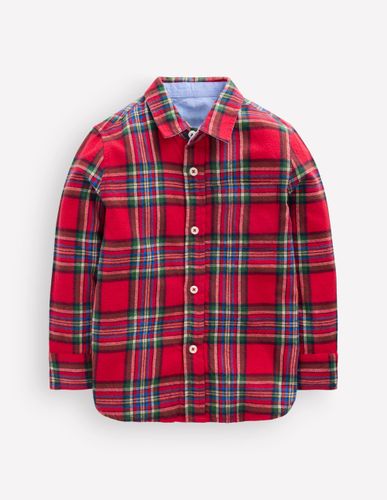 Garçons Chemise cosy à carreaux en coton en Taille 3-4 ans - Boden - Modalova