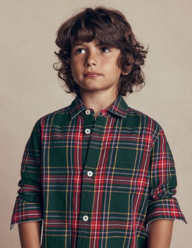 Garçons Chemise cosy à carreaux en coton en Taille 6-7 ans - Boden - Modalova