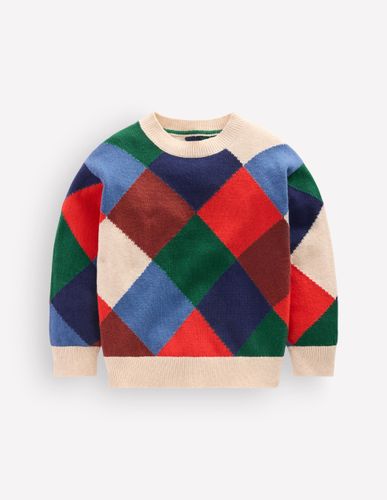Garçons Pull à motif argyle Taille 3-4 ans - Boden - Modalova