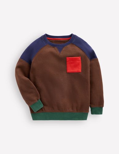 Garçons Sweat colourblock à manches raglan en Taille 6-7 ans - Boden - Modalova
