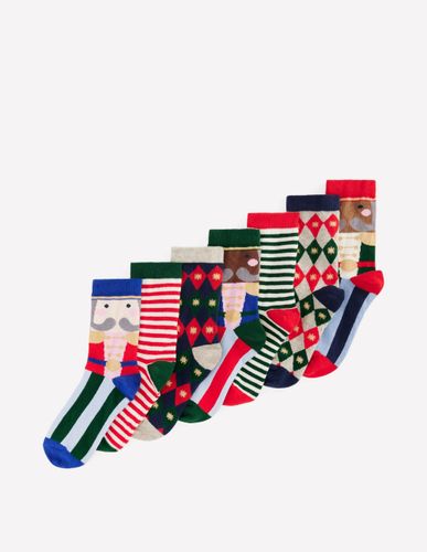 Garçons 7 paires de chaussettes-Casse Taille 23-26 - Boden - Modalova