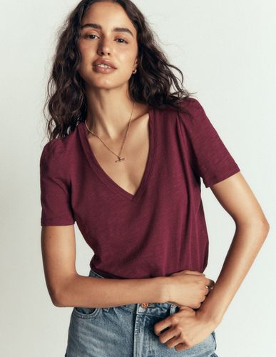 S T-shirt flammé Sophie à col V en Taille Petite - Boden - Modalova