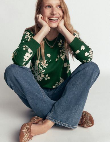 S Sweat Rosa à imprimé en Taille Petite - Boden - Modalova