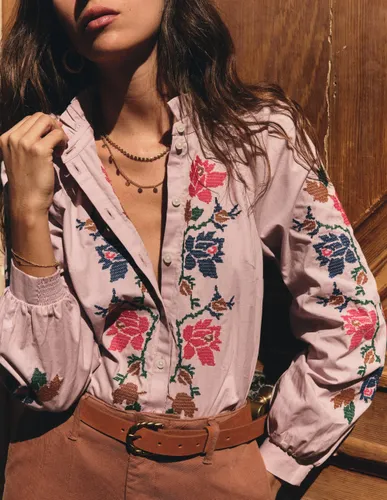 S Top Erica volanté en coton en Taille 38 - Boden - Modalova