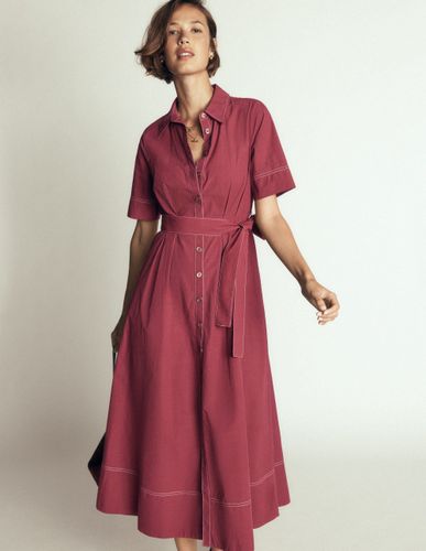 S Robe-chemise midi Sarah en coton en Taille Régulière/42 - Boden - Modalova