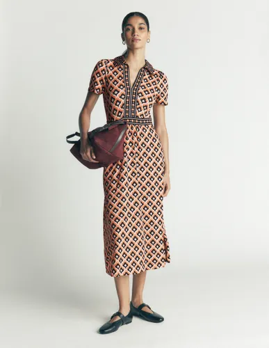 S Robe midi style 40s Heidi en jersey Taille Longue/44 - Boden - Modalova