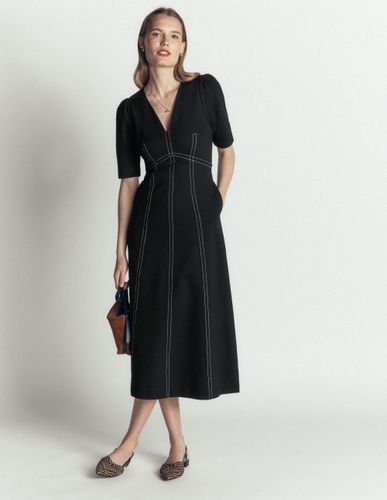 S Robe midi à manches bouffantes en point de Rome en Taille Petite/38 - Boden - Modalova