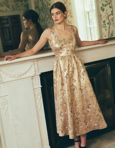 S Robe ajustée-évasée à col U en Taille Petite/34 - Boden - Modalova