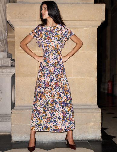 S Robe de cérémonie à manches drapées Taille Régulière/34 - Boden - Modalova