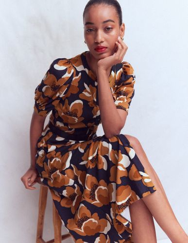 S Robe-chemise à manches bouffantes en point de Rome en Taille Petite/34 - Boden - Modalova