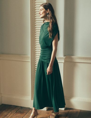 S Robe longue drapée en crêpe de jersey en Taille Petite/34 - Boden - Modalova