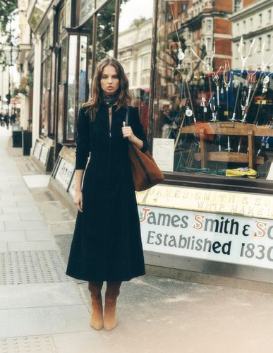 S Robe midi Una en velours côtelé en Taille Petite/30 - Boden - Modalova