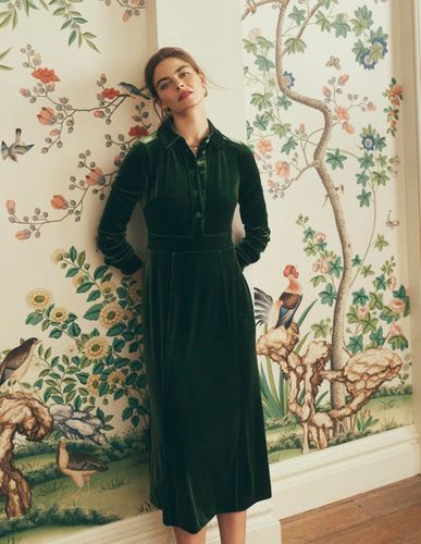 S Robe Etta passepoilée en velours en Taille Petite/32 - Boden - Modalova