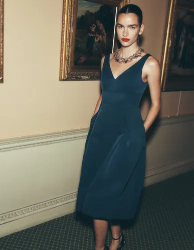 S Robe ajustée-évasée texturée en Taille Régulière/30 - Boden - Modalova