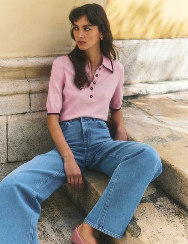 S T-shirt en maille à col en Taille Petite - Boden - Modalova