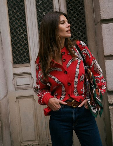 S Gilet Jemma en maille jacquard en Taille Grande - Boden - Modalova