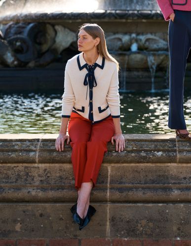 S Veste en maille Elizabeth à nœud en Taille 34 - Boden - Modalova