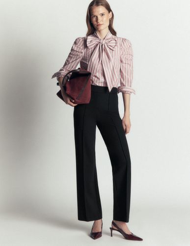 S Pantalon droit en point de Rome en Taille Petite/32 - Boden - Modalova