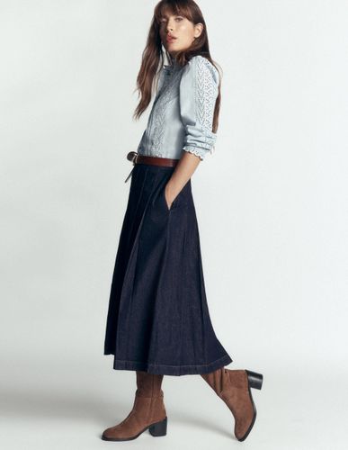 S Jupe midi Aya en jean en Taille 40 - Boden - Modalova