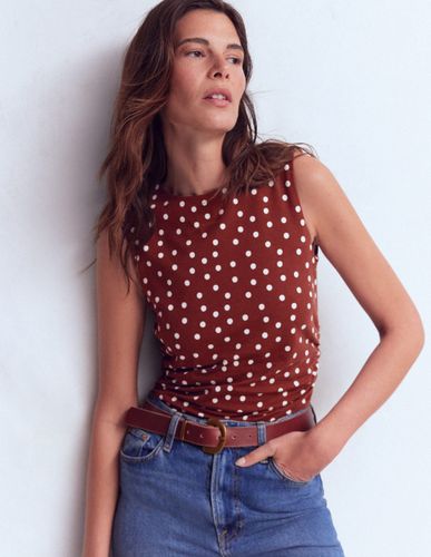 S Top froncé Tia sans manches en jersey en Taille 40 - Boden - Modalova
